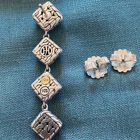 John Hardy Paul Four-Square Drop Earrings - Picture 7 of 10